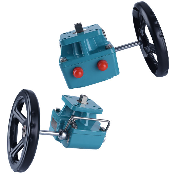HDM Declutchable Manual Override Worm Gearbox Used For Pneumatic