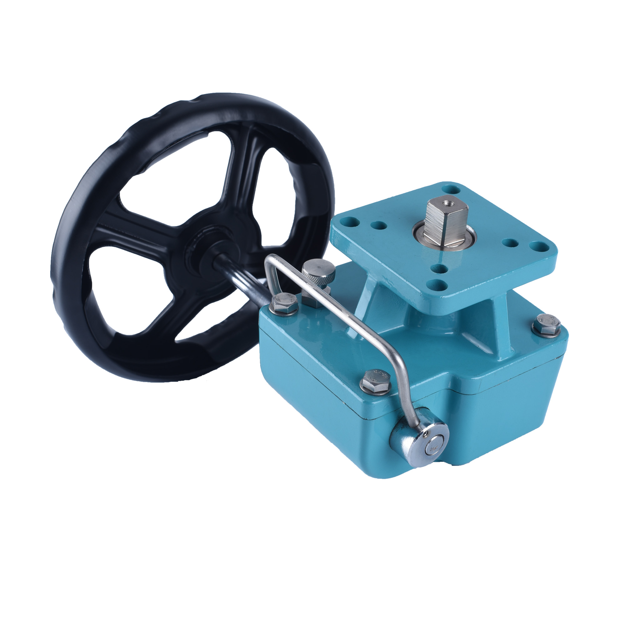 HDM Declutchable Manual Override Worm Gearbox Used For Pneumatic